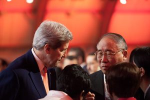 John Kerry at the United Nations Climate Change Conference, 2015.