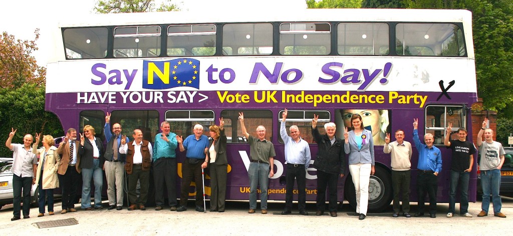 UKIP members prepare for the 2009 Euro elections