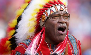 Chief Zee, the Redskins' unofficial mascot, is as much a historical fixture and problematic symbol as the Redskins' name itself.