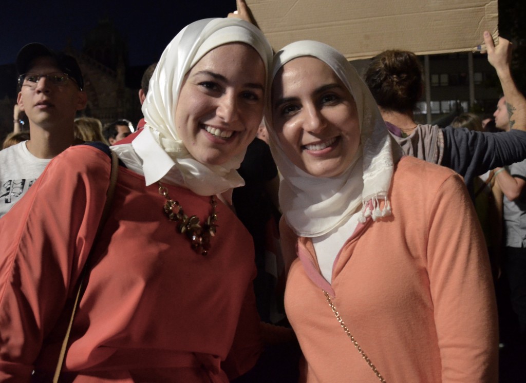 “We check up on our grandparents and my uncles and aunts [in Syria]... It’s really sad when they say they’re doing okay, and then the next minute we’re watching CNN and it’s just so horrible down there. But to them? Having electricity, or water even for a few hours is a big deal to them.”  -Nada Safadi & Daliah Salem