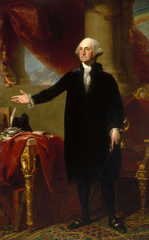 The Lansdowne Portrait, Gilbert Stuart Wikimedia Commons 